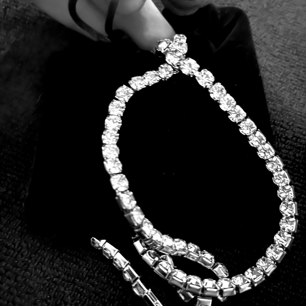 🆕2 Ice-Timed🆕 CZ Necklaces. X’s 2, one is 20’ and the other is 22’ long. - Picture 3 of 12